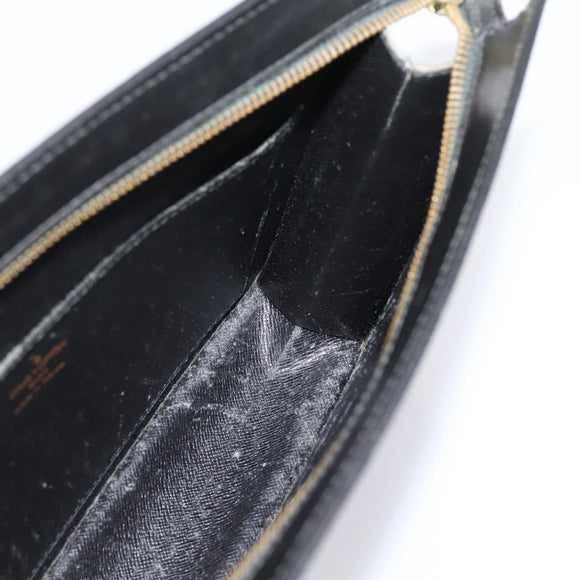 LOUIS VUITTON Epi Pochette Homme Clutch Bag Black M52522 LV Auth 206633