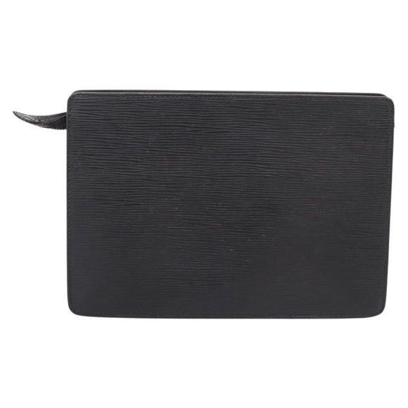 LOUIS VUITTON Epi Pochette Homme Clutch Bag Black M52522 LV Auth 206633