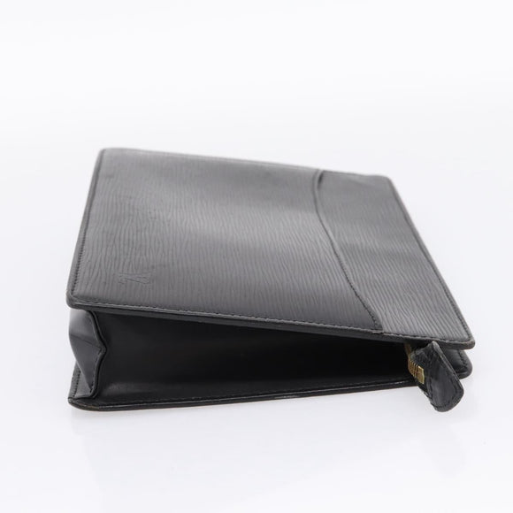 LOUIS VUITTON Epi Pochette Homme Clutch Bag Black M52522 LV Auth 206633
