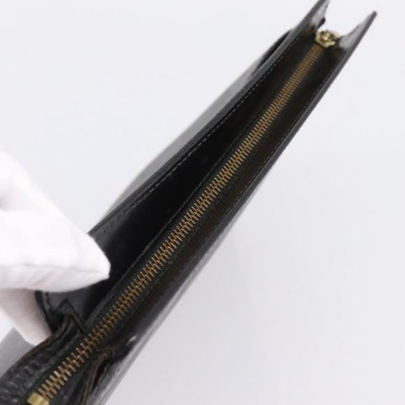 LOUIS VUITTON Epi Pochette Homme Clutch Bag Black M52522 LV Auth 206633