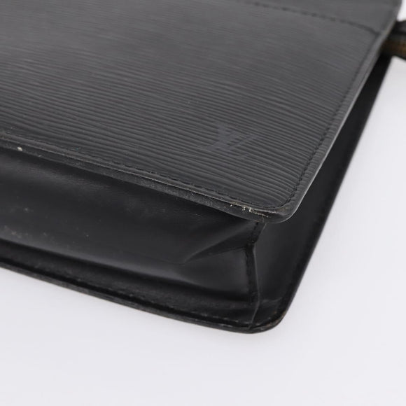 LOUIS VUITTON Epi Pochette Homme Clutch Bag Black M52522 LV Auth 206633