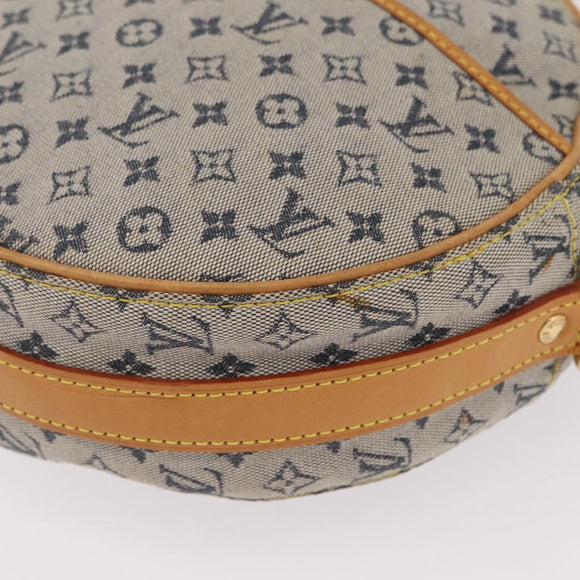 LOUIS VUITTON Monogram Mini Jeanne GM Shoulder Bag Blue M92000 LV Auth 206634