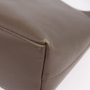 GUCCI Bamboo Hand Bag Leather Gray Gold Tone 001 2058 Auth 206638-14