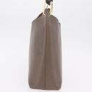 GUCCI Bamboo Hand Bag Leather Gray Gold Tone 001 2058 Auth 206638-5