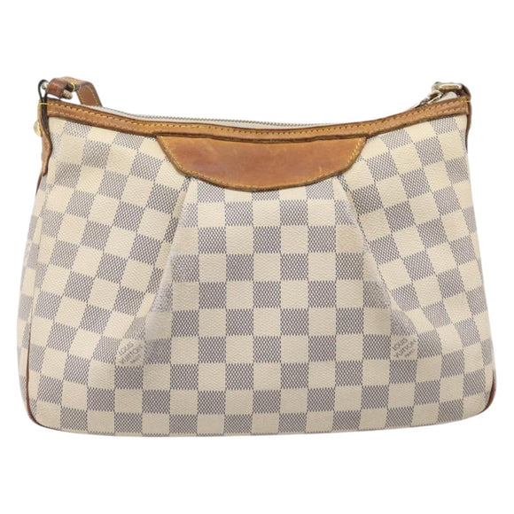 LOUIS VUITTON Damier Azur Siracusa PM Shoulder Bag N41113 LV Auth 206640