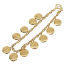 CHANEL Mademoiselle Necklace Metal Gold CC Auth 206642V-2
