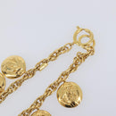 CHANEL Mademoiselle Necklace Metal Gold CC Auth 206642V-6