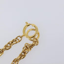 CHANEL Mademoiselle Necklace Metal Gold CC Auth 206642V-7