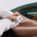 Miu Miu Hand Bag Leather 2way Blue Gold Tone Auth 206643V-23