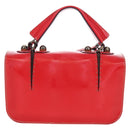 FENDI Hand Bag Leather 2way Red Gold Tone 8BN199 Auth 206644V-2