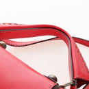 FENDI Hand Bag Leather 2way Red Gold Tone 8BN199 Auth 206644V-14
