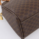 CELINE Macadam Hand Bag PVC Brown Gold Tone Auth 206645-15