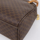 CELINE Macadam Hand Bag PVC Brown Gold Tone Auth 206645-16