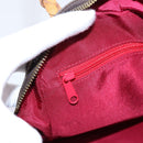 CELINE Macadam Hand Bag PVC Brown Gold Tone Auth 206645-21