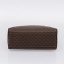 CELINE Macadam Hand Bag PVC Brown Gold Tone Auth 206645-5