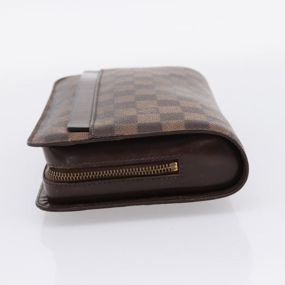 LOUIS VUITTON Damier Ebene Saint Louis Clutch Bag N51993 LV Auth 206646