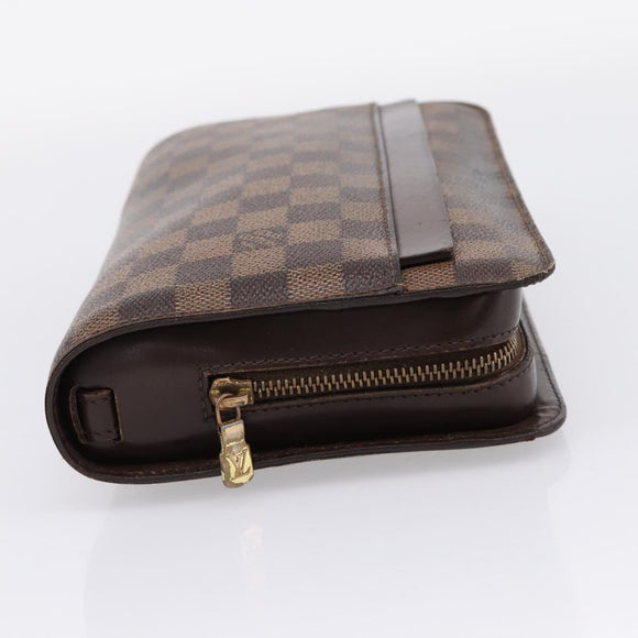 LOUIS VUITTON Damier Ebene Saint Louis Clutch Bag N51993 LV Auth 206646