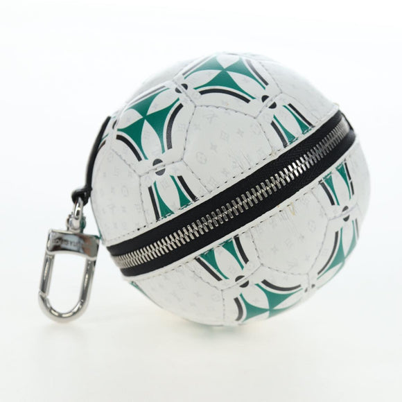 LOUIS VUITTON LV Football Pouch Leather White M02430 LV Auth 206650SM