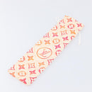 LOUIS VUITTON Monogram Tiles Japanese Fan Red UD1294 LV Auth 206652M-19