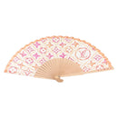 LOUIS VUITTON Monogram Tiles Japanese Fan Red UD1294 LV Auth 206652M-13