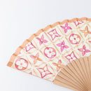 LOUIS VUITTON Monogram Tiles Japanese Fan Red UD1294 LV Auth 206652M-2