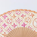 LOUIS VUITTON Monogram Tiles Japanese Fan Red UD1294 LV Auth 206652M-3