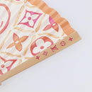 LOUIS VUITTON Monogram Tiles Japanese Fan Red UD1294 LV Auth 206652M-6