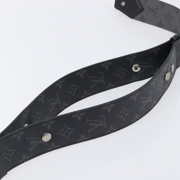 LOUIS VUITTON Monogram Eclipse Shoulder Strap J02498 LV Auth 206653V