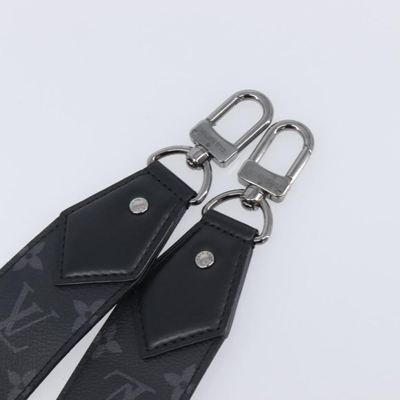 LOUIS VUITTON Monogram Eclipse Shoulder Strap J02498 LV Auth 206653V