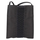 HERMES Her Line Pochette Shoulder Bag Canvas Gray Auth 206655-2