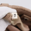 Miu Miu Hand Bag Leather 2way Beige Silver Auth 206656-12
