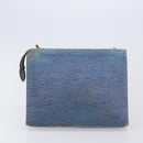 LOUIS VUITTON Monogram Epi Denim Posh Toilet Bag 2 Set Blue LV Auth 206657-10