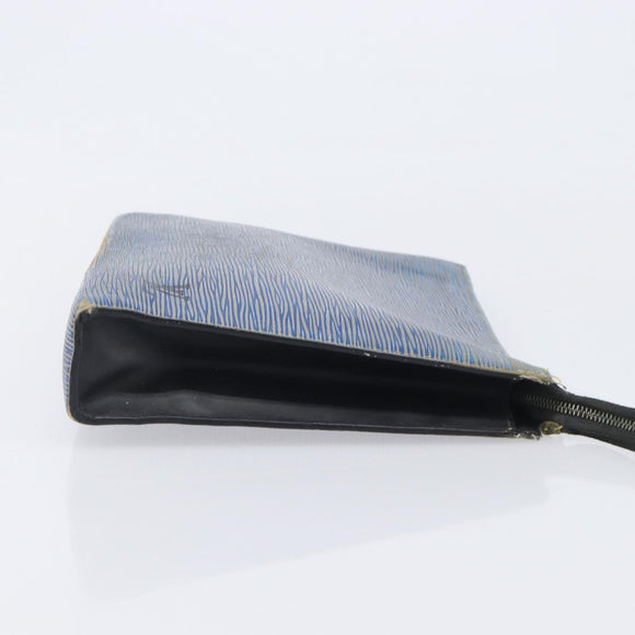 LOUIS VUITTON Monogram Epi Denim Posh Toilet Bag 2 Set Blue LV Auth 206657