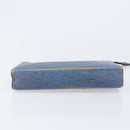LOUIS VUITTON Monogram Epi Denim Posh Toilet Bag 2 Set Blue LV Auth 206657-14