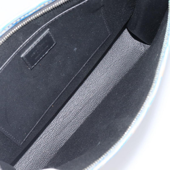 LOUIS VUITTON Monogram Epi Denim Posh Toilet Bag 2 Set Blue LV Auth 206657