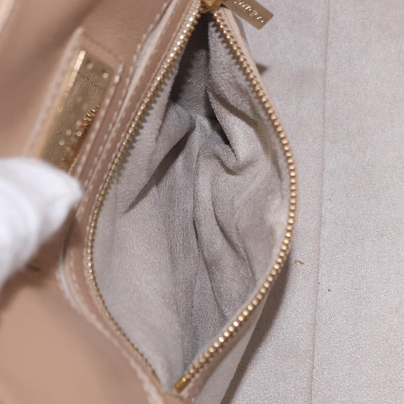 Jimmy Choo Hand Bag Leather 2way Gold Auth 206658