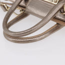 Jimmy Choo Hand Bag Leather 2way Gold Auth 206658-7