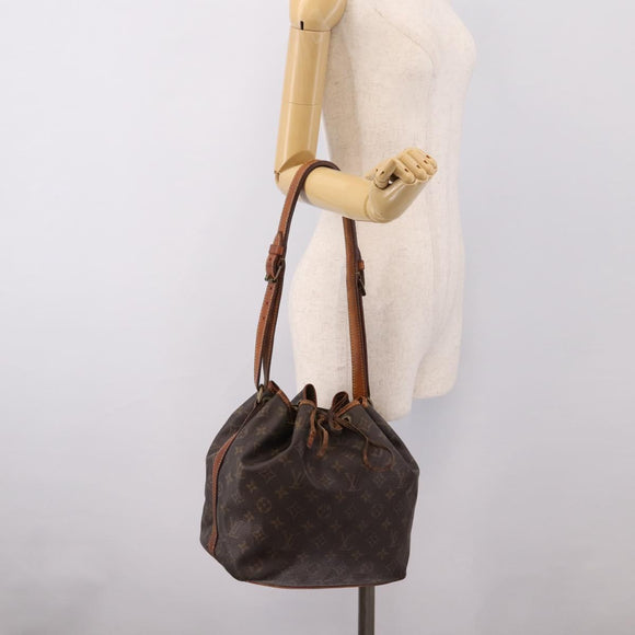 LOUIS VUITTON Monogram Petit Noe Shoulder Bag M42226 LV Auth 206659