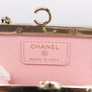 CHANEL Chain Pouch Lamb Skin Black Gold Tone CC Auth 206662SAV-17