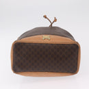 CELINE Macadam Shoulder Bag PVC Brown Gold Tone Auth 206663-12