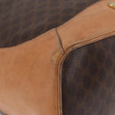 CELINE Macadam Shoulder Bag PVC Brown Gold Tone Auth 206663-13