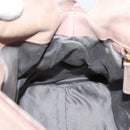 Miu Miu Vitellolux Hand Bag Leather 2way Pink Gold Tone Auth 206666A-24