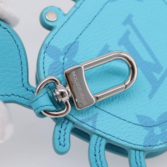 LOUIS VUITTON Monogram LV Crab Bag Charm Light Blue M01930 LV Auth 206668SM