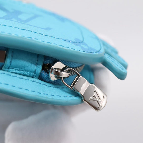 LOUIS VUITTON Monogram LV Crab Bag Charm Light Blue M01930 LV Auth 206668SM