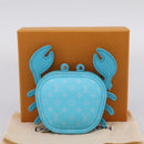LOUIS VUITTON Monogram LV Crab Bag Charm Light Blue M01930 LV Auth 206668SM-12