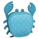 LOUIS VUITTON Monogram LV Crab Bag Charm Light Blue M01930 LV Auth 206668SM-1