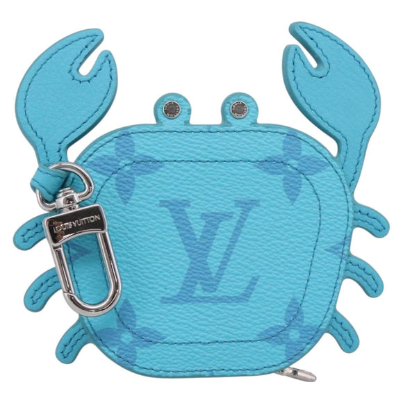 LOUIS VUITTON Monogram LV Crab Bag Charm Light Blue M01930 LV Auth 206668SM