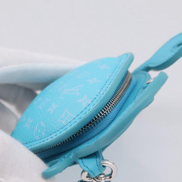 LOUIS VUITTON Monogram LV Crab Bag Charm Light Blue M01930 LV Auth 206668SM