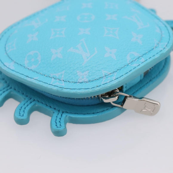 LOUIS VUITTON Monogram LV Crab Bag Charm Light Blue M01930 LV Auth 206668SM