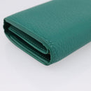 LOUIS VUITTON Portefeuille Capsine Wallet Leather Green M12407 LV Auth 206669V-16